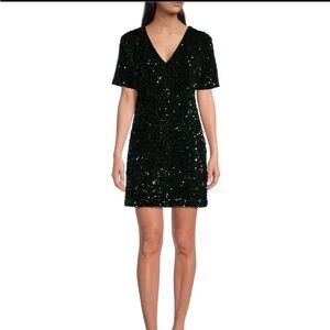 NWT Alex Marie size XXL Pine Green Sequin Dress